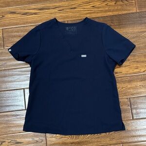 Figs Womens Navy Catarina Top